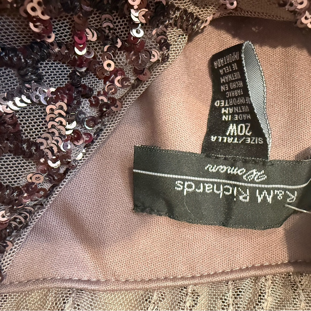 R&M Richards Plus Dress in Sparkling Mauve - Picture 3 of 6